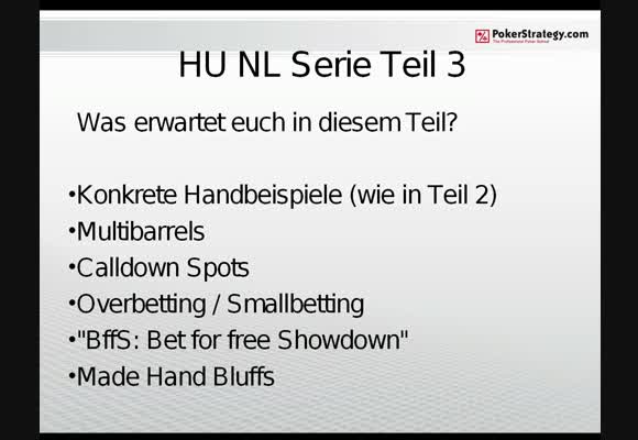 NL Heads-up Theorieserie – Teil III