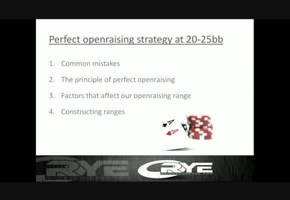 Правильная стратегия оупен-рейзов с 20-25bb