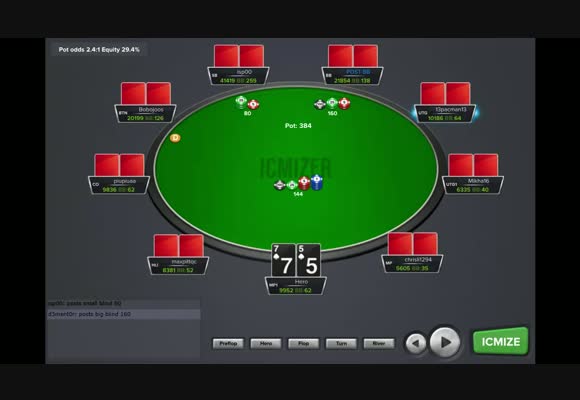Разбор МТТ $11 Progressive Knockout в ICMIZER 2 с Коллином, часть 1