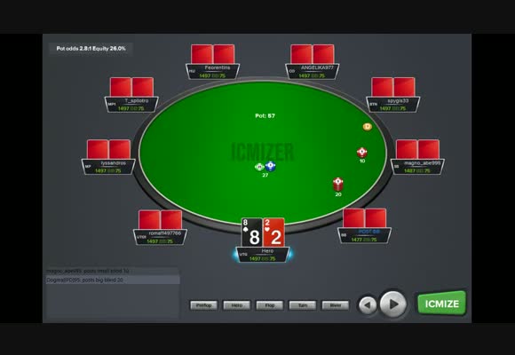 Разбор MTSNG $5 Progressive Knockout 90-max с Коллином в ICMizer 2