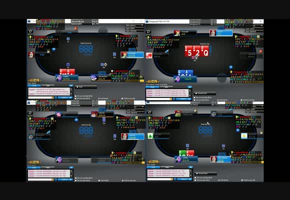 w34z3l на 888 - NL $10, Используем HUD, часть 2