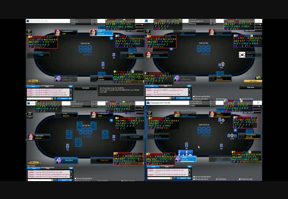 w34z3l на 888 - NL $20, Игра колд-коллом, часть 4