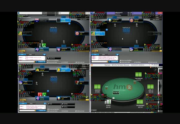 Бьём NL $50 SH на 888poker с w34z3l