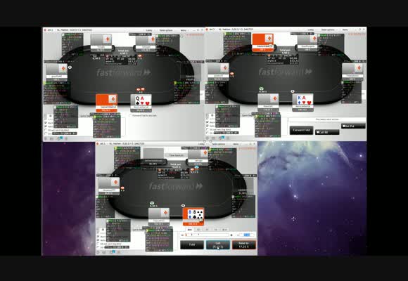 NL $100 fastforward на PartyPoker с yac