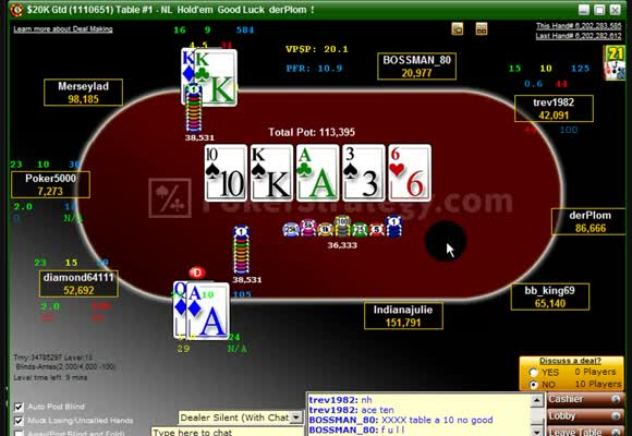 MTT $109 Rebuy - Final Table