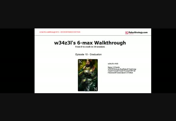 W34z3l's Walkthrough Graduation -  Live Zoom Session