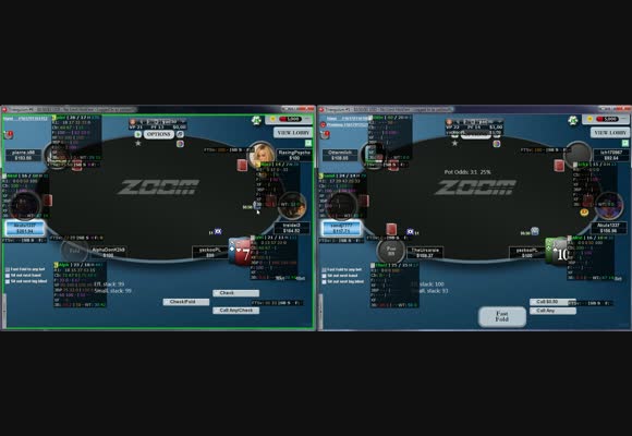 yac odwiedza NL100 Zoom Poker