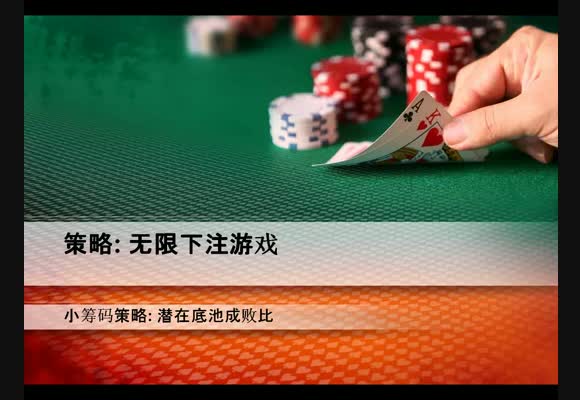 无限小筹码策略视频:潜在底池成败比